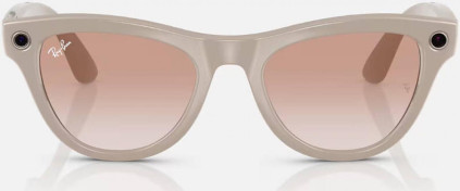 Ray-Ban Skyler Shiny chalky gray/Gradient cinnamon pink (52)
