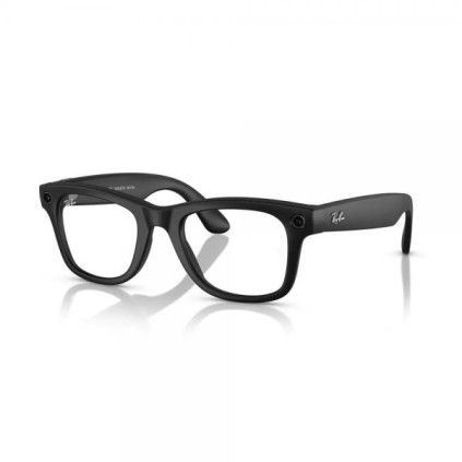 Ray-Ban Wayfarer Shiny Black / Clear (50)