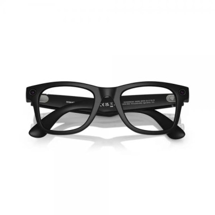 Ray-Ban Wayfarer Shiny Black / Clear (50)