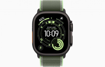Apple Watch Ultra 3 Black, Green Neon - Trail Loop